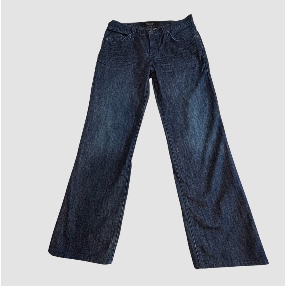 Rock And Republic Men's 34 Neil Straight Leg Dark Wash Button Fly Jeans